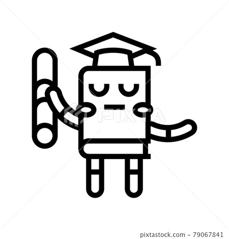 educational book line icon vector illustration 79067841
