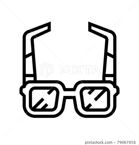 sunglasses summer accessory line icon vector illustration sunglasses summer accessory line icon vector illustration 79067858