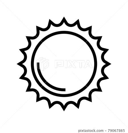 shining sun summer line icon vector illustration shining sun summer line icon vector illustration 79067865