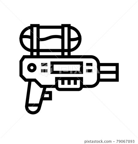 water gun for summer game line icon vector illustration water gun for summer game line icon vector illustration 79067893