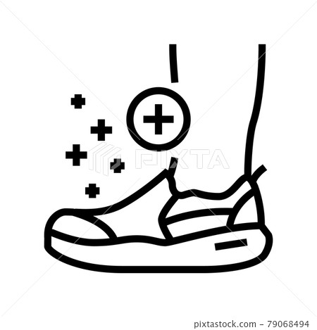 orthopedic shoes for feet line icon vector illustration orthopedic shoes for feet line icon vector illustration 79068494