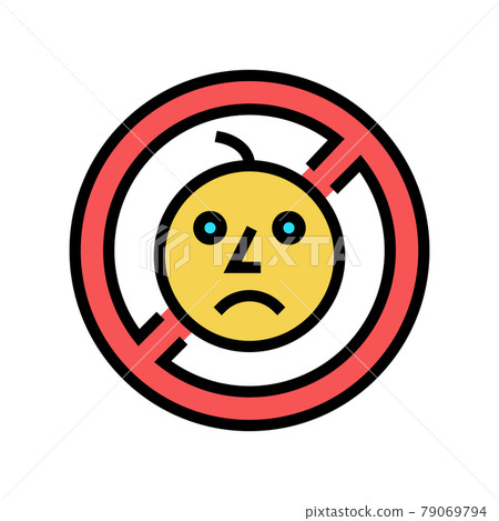 child prohibition sign color icon vector illustration 79069794