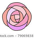 彩色玻璃玫瑰 79069838