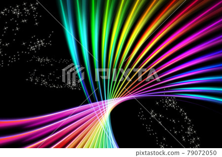 Abstract colored stripes in the sky  79072050