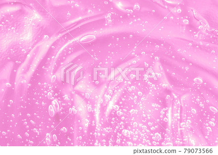 Hyaluronic acid with retinol and ceramide swatch. Pink toner smear smudge texture. Gel serum liquid cosmetics, cream with collagen sample. Jelly cleanser cosmetic product. 79073566