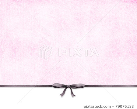 Background with black ribbon under pink like Japanese paper 79076158