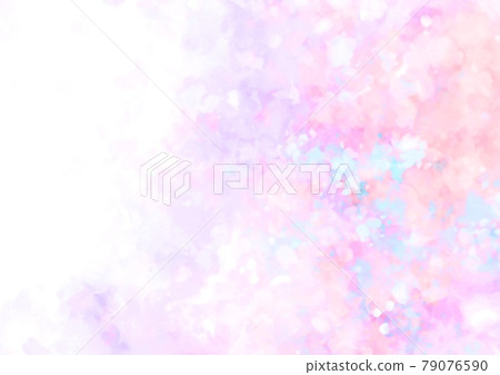 Fantastic iridescent pastel glitter watercolor texture background 79076590