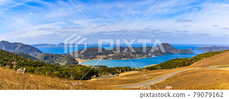After burning the Kawachi Pass, panorama [Hirado City, Nagasaki Prefecture] 79079162