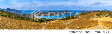 燒河內山口後的全景[長崎縣平戶市] 79079171