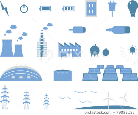 發電圖標素材合集 79082155