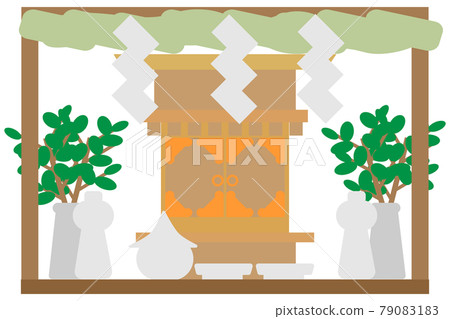 Kamidana with shimenawa Kamidana with shimenawa 79083183