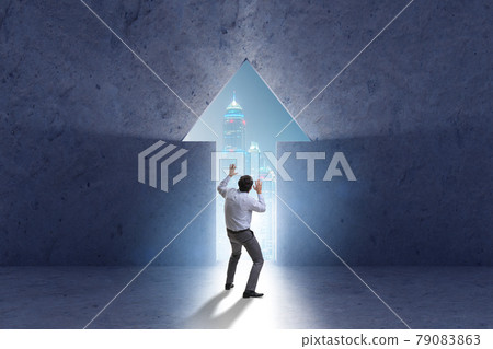 Businessman in personal growth concept Businessman in personal growth concept 79083863