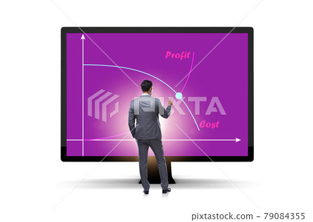 Concept of proft and loss with businessman Concept of proft and loss with businessman 79084355