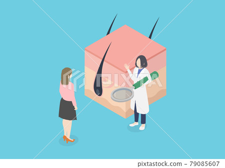 永久脫毛/醫用脫毛插畫素材 永久脫毛/醫用脫毛插畫素材 79085607