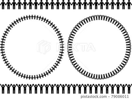 Illustration of a circle of people Illustration of a circle of people 79086011