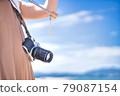 The sandy beach I visited on my summer vacation trip 79087154