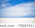Blue sky, sea and yacht 79087431