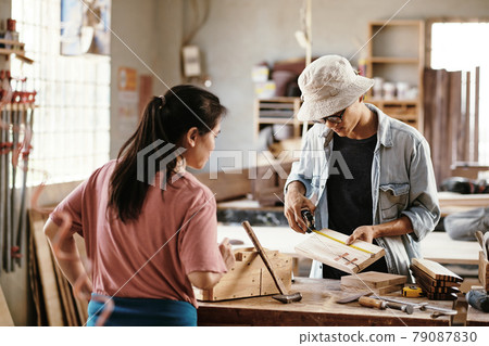 Carpenters Working on Project Carpenters Working on Project 79087830