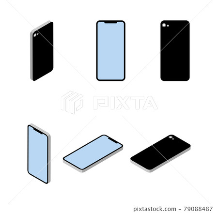 Smartphone 6 angle set-blank screen 79088487