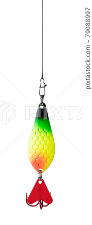 Fishing lure on white Fishing lure on white 79088997