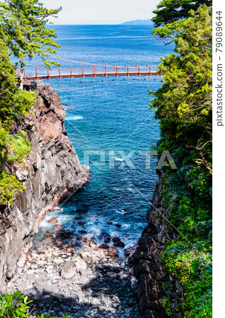 Kadowaki Suspension Bridge on the Jogasaki Coast, Ito City, Shizuoka Prefecture 79089644