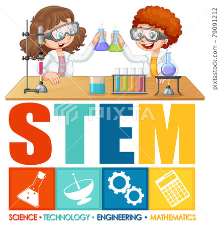 Scientist kids cartoon character with STEM... - Stock Illustration  [79091212] - PIXTA