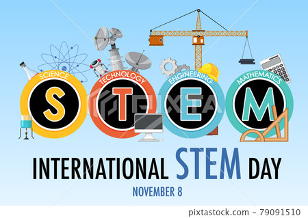 International STEM Day on November 8th logo banner 79091510