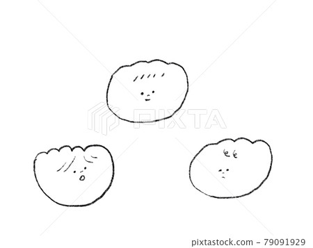 奇怪生物的面部表情插圖 奇怪生物的面部表情插圖 79091929