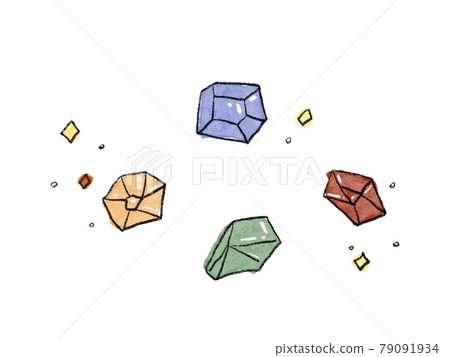 Illustration of jewels (color) Illustration of jewels (color) 79091934