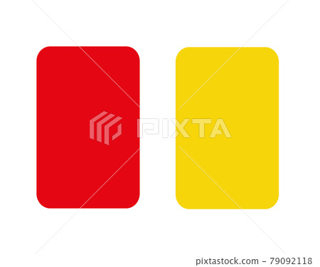Soccer red and yellow card Soccer red and yellow card 79092118