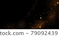 Vector abstract luxury background with defocused glitter dust. Magical glowing lights, sparkling particles on black. 79092439