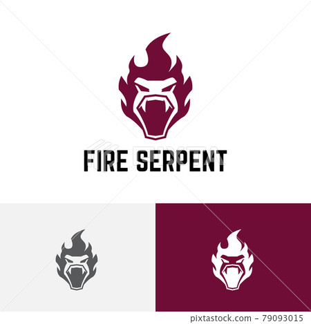 Fire Flame Snake Serpent Head Wild Animal Logo Fire Flame Snake Serpent Head Wild Animal Logo 79093015
