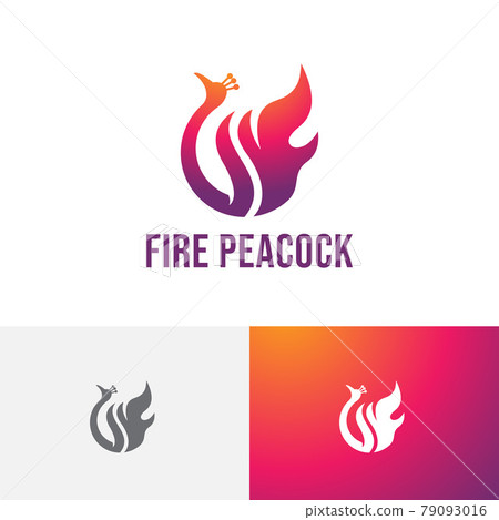 Fire Flame Peacock Phoenix Hot Modern Simple Business Logo Fire Flame Peacock Phoenix Hot Modern Simple Business Logo 79093016