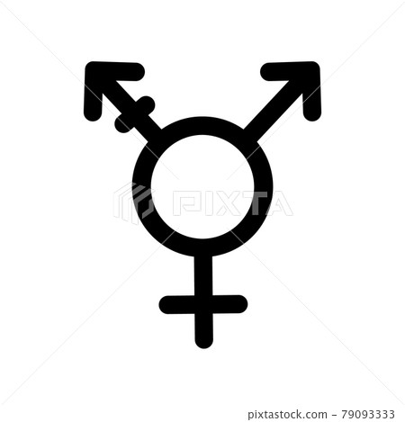 Vector flat trans transgender transsexual symbol 79093333
