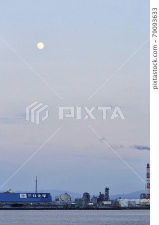 工廠夜景、夜景、堺港 79093633