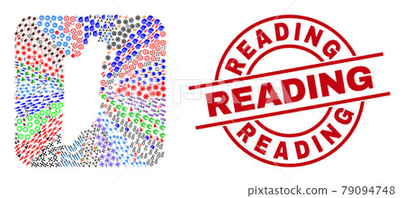 Reading Badge and Belize Map Inverted Mosaic Reading Badge and Belize Map Inverted Mosaic 79094748