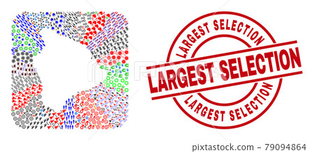 Largest Selection Badge and Hawaii Big Island Map Hole Mosaic 79094864