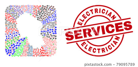 Electrician Services Stamp and Cordoba Spanish Province Map Subtracted Mosaic Electrician Services Stamp and Cordoba Spanish Province Map Subtracted Mosaic 79095789