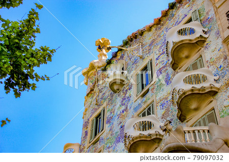 Spain Barcelona Gaudi Casa Batllo Spain Barcelona Gaudi Casa Batllo 79097032