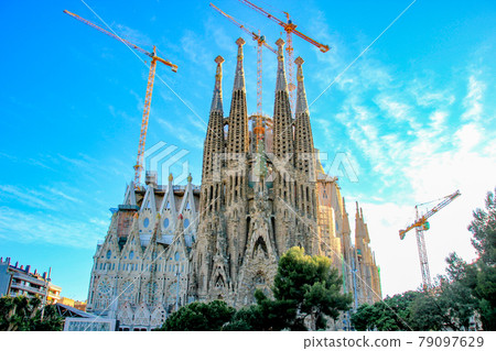 Spain Barcelona Gaudi Sagrada Familia Spain Barcelona Gaudi Sagrada Familia 79097629
