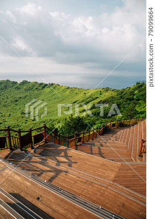 Summit of Seongsan Ilchulbong Tuff Cone in Jeju Island, Korea Summit of Seongsan Ilchulbong Tuff Cone in Jeju Island, Korea 79099664