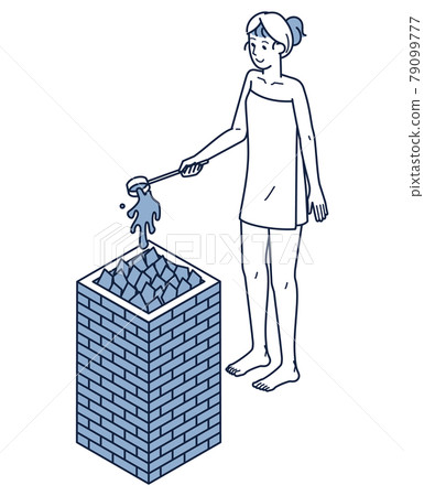 桑拿浴中享受自駕游的女性isome 桑拿浴中享受自駕游的女性isome 79099777