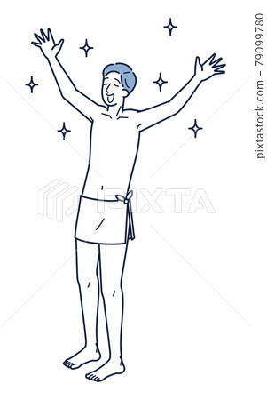 A male isometric that keeps your body in good condition in the sauna A male isometric that keeps your body in good condition in the sauna 79099780