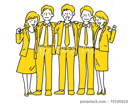 Startup Shoulder Group Organization Team Female Male Simple Illustration Startup Shoulder Group Organization Team Female Male Simple Illustration 79100928
