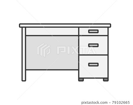 Office desk illustration 79102665