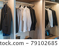 modern wardorbe with set of clothes 79102685