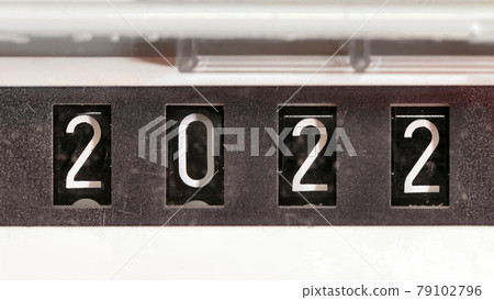 New year 2022 on a mechanical counter New year 2022 on a mechanical counter 79102796
