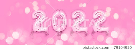 Balloon Bunting for celebration of New Year 2022 Balloon Bunting for celebration of New Year 2022 79104930