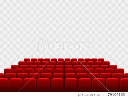 Cinema seats isolated on checkered background Cinema seats isolated on checkered background 79106163