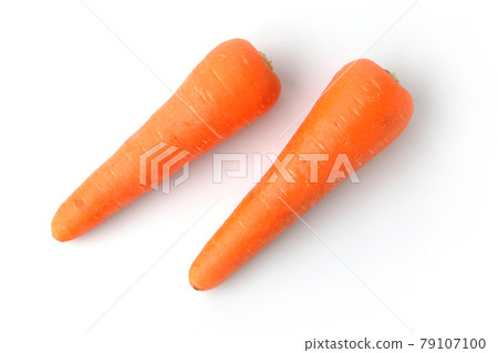 Carrots 2 carrots vegetables white background 79107100